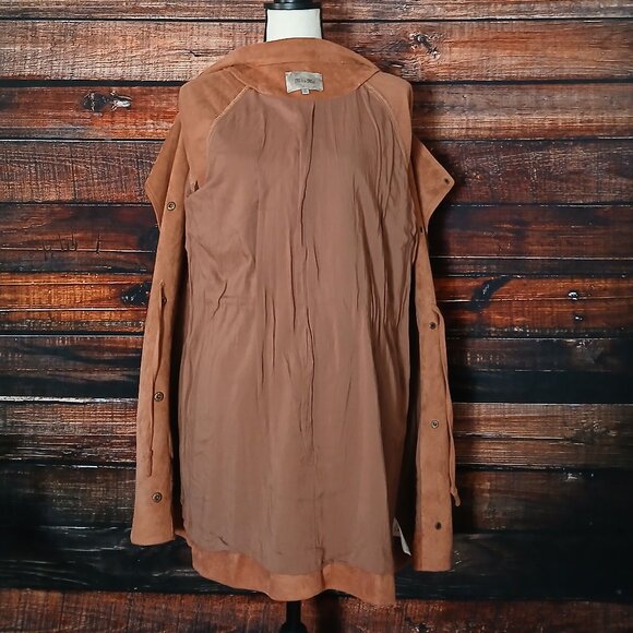 Miss Me Jacket S Faux Suede Embroidered Double Breasted Bohemian - Picture 10 of 12